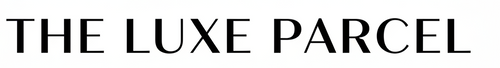 letter only modern font that says The Luxe Parcel with